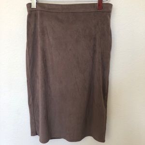 Suede Skirt